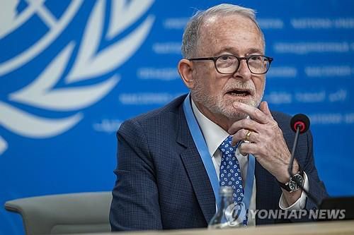 리처드 베넷 유엔 아프가니스탄 인권 특별보고관[EPA 연합뉴스 자료 사진. 재판매 및 DB 금지]