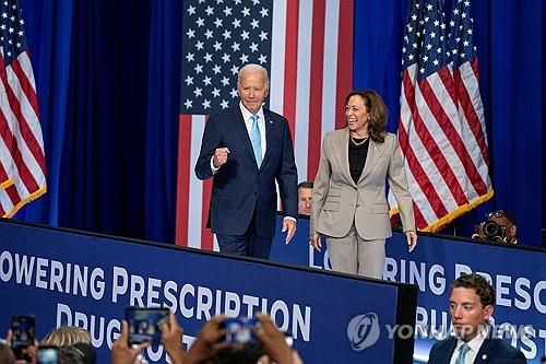 바이든 대통령과 해리스 부통령[로이터 연합뉴스 자료사진. 재판매 및 DB 금지]