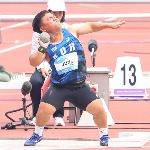 장애인 투포환 정지송[대한장애인체육회 제공. 재배포 및 DB금지]