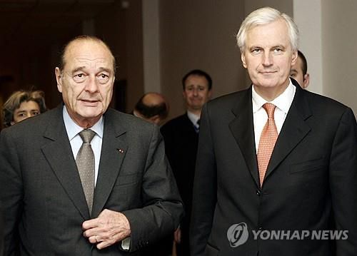 자크 시라크 전 대통령 시절 외무장관을 지낸 바르니에 총리[AFP 연합뉴스 자료사진. 재판매 및 DB 금지]