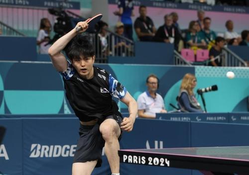 공격하는 김기태[대한장애인체육회 제공. 재배포 및 DB금지]