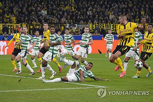 셀틱과 도르트문트의 경기[AP=연합뉴스]