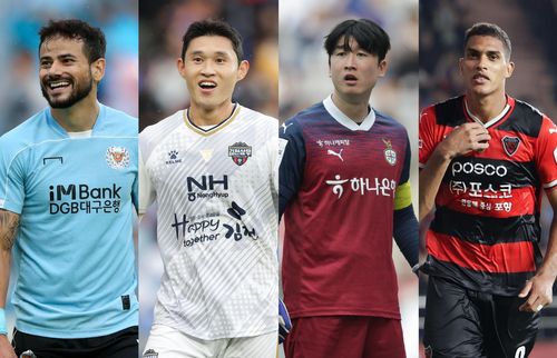 9월 '이달의 선수' 후보에 오른 세징야, 이동경, 이창근, 조르지(왼쪽부터).[한국프로축구연맹 제공. 재판매 및 DB 금지]