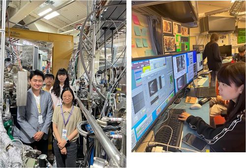 미국 LBNL ALS서 연구하는 연구팀(오른쪽은 연구 1저자인 박수빈 석박사통합과정)[김근수 교수 제공. 재판매 및 DB 금지]
