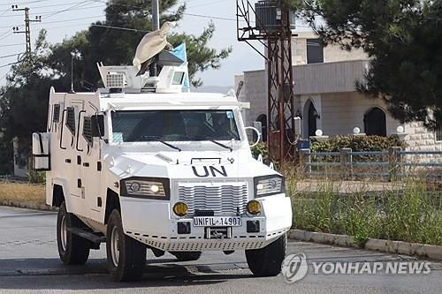 UNIFIL 차량[AFP 연합뉴스 자료사진. 재판매 및 DB 금지]