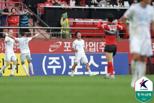 선제 결승골 책임진 고승범[한국프로축구연맹 제공. 재판매 및 DB 금지]