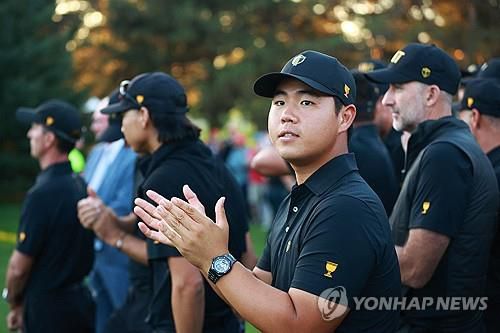 프레지던츠컵 때 김주형.[AFP/게티이미지=연합뉴스]