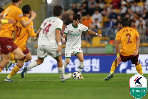 대전과 광주의 경기[한국프로축구연맹 제공. 재판매 및 DB 금지]