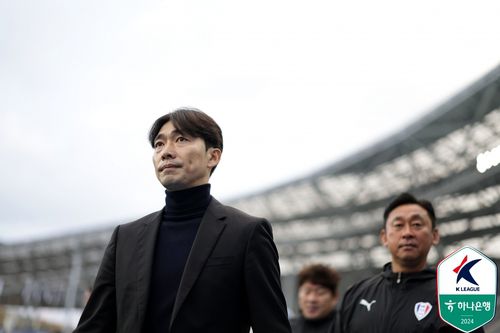 수원 삼성의 변성환 감독[한국프로축구연맹 제공. 재판매 및 DB 금지]