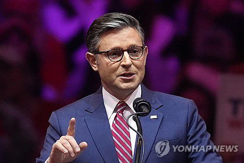 마이크 존슨 미국 하원의장[AP=연합뉴스]