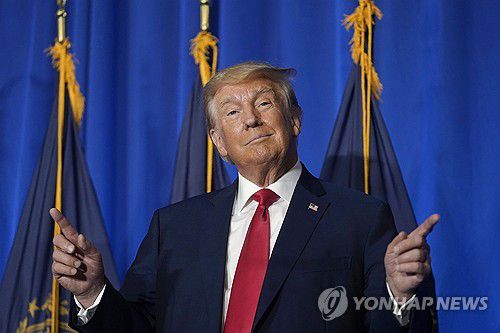 도널드 트럼프 미 대통령 당선인[AP 연합뉴스 자료 사진. 재판매 및 DB 금지]