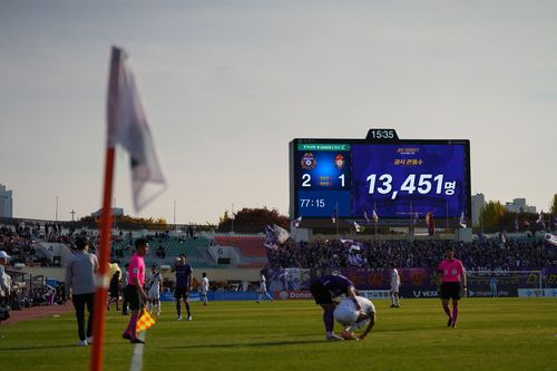 시즌 최종전에서 구단의 한 경기 최다 관중 신기록 세운 FC안양[FC안양 제공. 재판매 및 DB 금지]