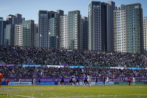 한 시즌 구단 최다 관중 신기록 세운 FC안양[FC안양 제공. 재판매 및 DB 금지]