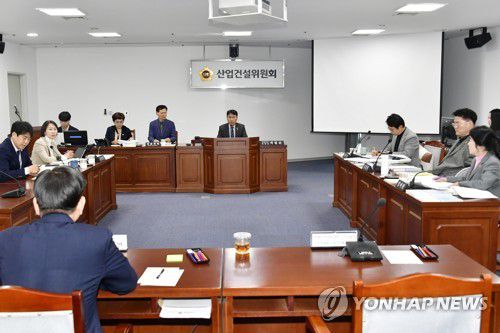 광주시의회 산업건설위원회 행정사무감사[광주시의회 제공]