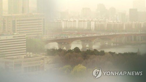 사막 옮겨 놓은 듯…전국 뒤덮은 중국발 황사 (CG)[연합뉴스TV 제공]