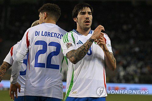 벨기에전에서 선제 결승골을 터트린 이탈리아의 토날리.[AFP=연합뉴스]