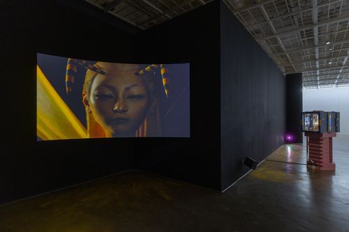 '언두 플래닛'전에 출품된 양혜규 작품 전시 모습 [아트선재센터 제공. 재판매 및 DB 금지]