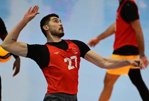 외국인선수 트라이아웃에서 스파이크하는 마테우스[한국배구연맹 제공. 재판매 및 DB 금지]