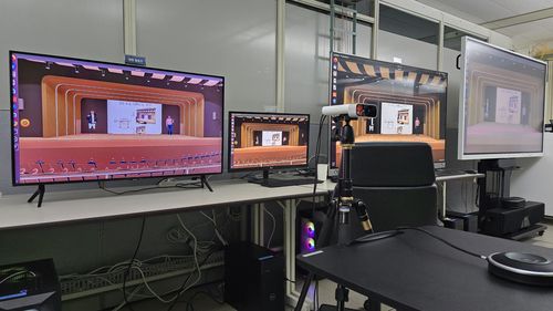 대전∼부산 간 초실감 원격회의 시연[ETRI 제공. 재판매 및 DB 금지]