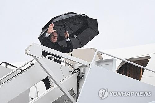 중동 순방 나서는 블링컨 미 국무장관[로이터=연합뉴스 자료사진]