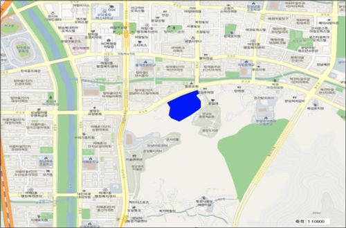 성남 야탑동 일원 토지거래 허가구역 지정 위치도 [경기도 제공]