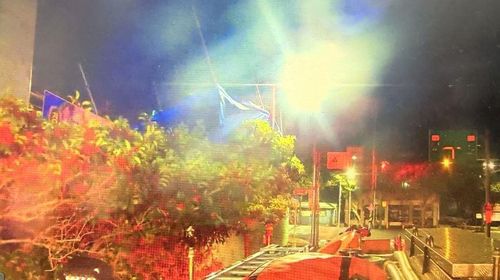 19일 새벽 강풍에 의한 천막 날림 [제주도 소방안전본부 제공. 재판매 및 DB 금지]