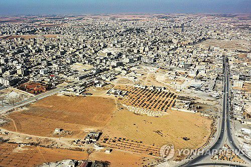 시리아 북부 만비즈[AFP 연합뉴스 자료사진. 재판매 및 DB 금지]