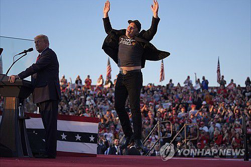 트럼프 미국 대통령 당선인과 머스크 테슬라 최고경영자[AP 연합뉴스 자료사진. 재판매 및 DB 금지]