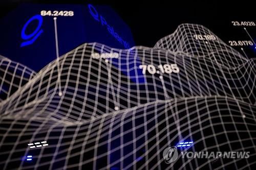 팔란티어가 제공하는 지형도[AFP 연합뉴스 자료사진. 재판매 및 DB 금지]