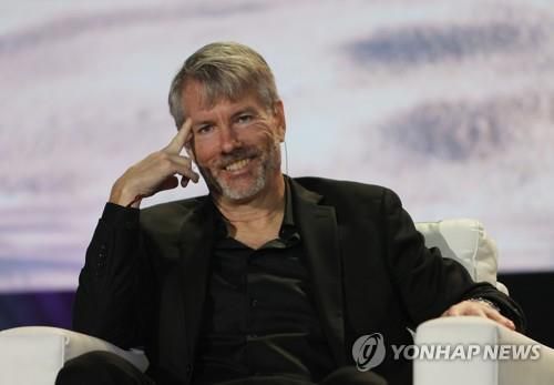 마이크로스트래티지 마이클 세일러 회장[AFP 연합뉴스 자료사진. 재판매 및 DB 금지]