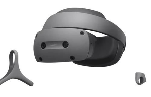 소니와 지멘스가 개발한 전문가용 HMD 'SRH-S1'와 컨트롤러[CES 2025 홈페이지 캡처. 재판매 및 DB 금지]