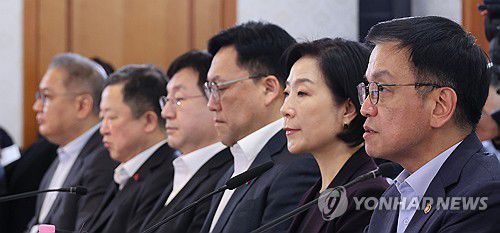 발언하는 최상목 권한대행(서울=연합뉴스) 한상균 기자 = 최상목 대통령 권한대행 부총리 겸 기획재정부 장관이 8일 정부서울청사에서 2025년 경제 분야 주요 현안 해법 회의를 하고 있다. 2025.1.8 xyz@yna.co.kr