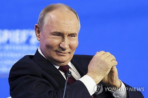 블라디미르 푸틴 러시아 대통령[AP 연합뉴스 자료사진. 재판매 및 DB 금지]