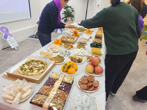 10·29 이태원참사 유가족협의회·시민대책회의의 설 상차림[촬영 이율립]