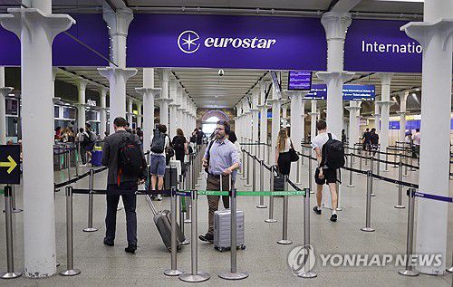 영국 런던 세인트판크라스역[EPA 연합뉴스 자료사진]