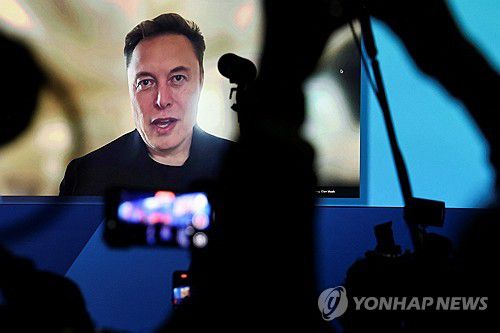 AfD 유세에 화상 연설하는 일론 머스크[로이터 연합뉴스 자료사진. 재판매 및 DB 금지]