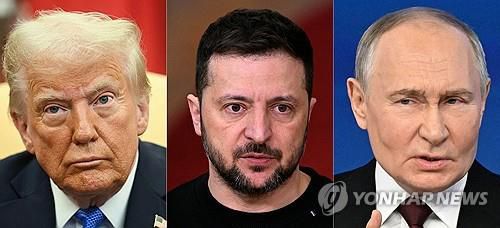 트럼프, 젤렌스키, 푸틴 대통령 [AFP=연합뉴스 자료사진. 재판매 및 DB 금지[