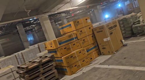 건물 내부 화재 대피 당시 모습[독자 제공. 재판매 및 DB 금지]