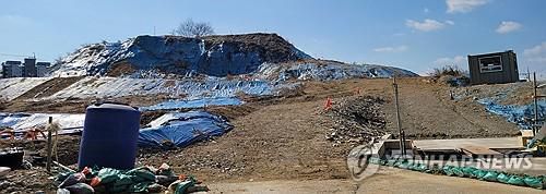 공사 멈춘 전주 종광대 재개발 현장[촬영 : 김동철]