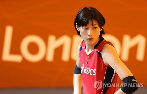 2012년 런던 올림픽에 출전한 김연경[연합뉴스 자료사진]