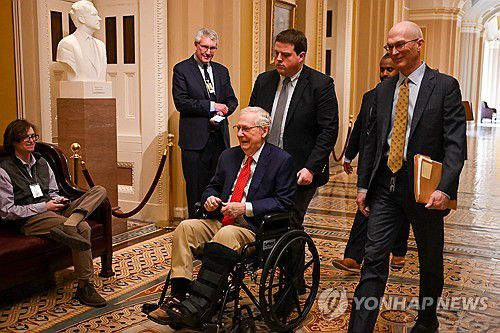 매코널 미국 연방 상원의원[워싱턴 EPA=연합뉴스. 재판매 및 DB 금지]