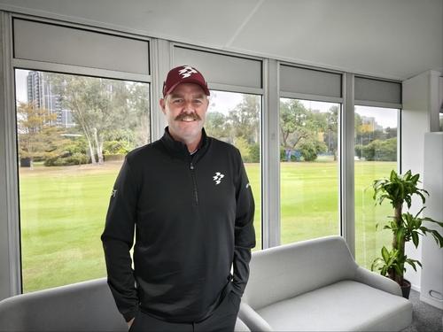 LIV 골프 홍콩 대회장에서 포즈를 취한 리슈먼[촬영= 김동찬]