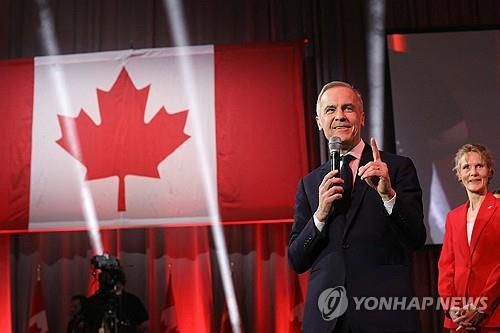 마크 카니 캐나다 자유당 대표 당선인[오타와 로이터=연합뉴스]