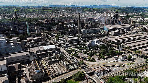 브라질 보우타헤돈다에 위치한 철강회사(CSN) 전경[로이터 연합뉴스 자료사진. 재판매 및 DB 금지]