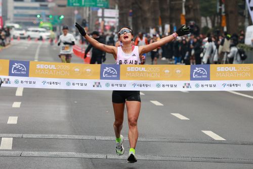 2025 서울마라톤 여자 국내부 1위 임예진[대한육상연맹 제공. 재판매 및 DB 금지]