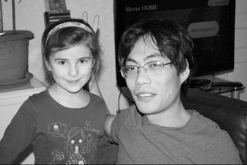 건강할 때의 장성탄 씨와 딸 엘로이즈[아내 제공]