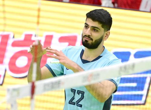 우리카드의 이란 출신 아시아 쿼터 선수 알리[한국배구연맹 제공. 재판매 및 DB 금지]