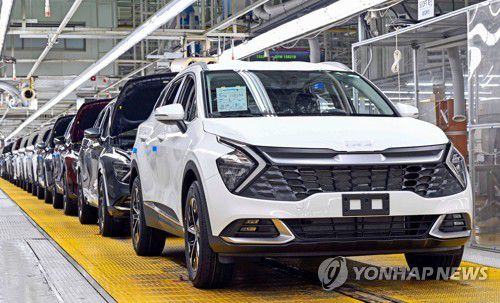 기아 오토랜드 광주 제2공장 조립라인 모습[기아 오토랜드 광주 제공]