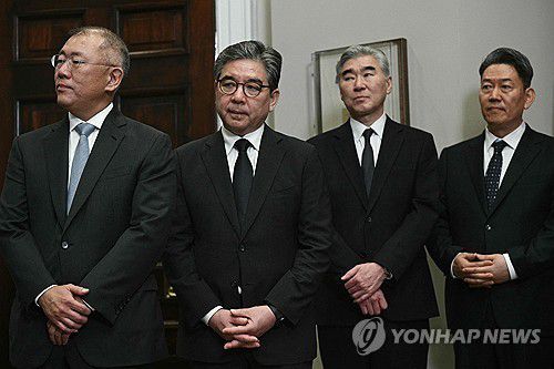 정의선 회장 등 현대차그룹 경영진 [연합뉴스 자료사진]