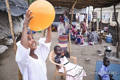 남수단 내 난민 캠프의 수단 어린이들[EPA 연합뉴스 자료사진. 재판매 및 DB 금지]
